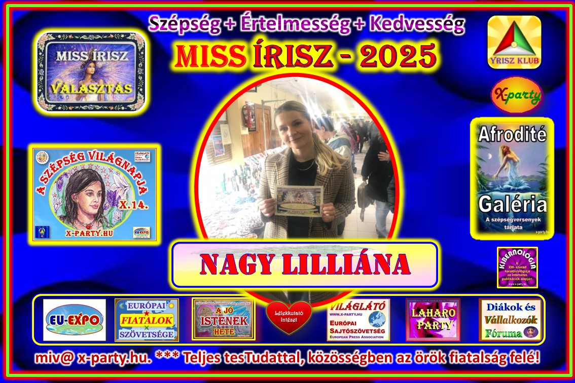 Miss &Iacute;risz 2025 - Nagy Lilliana